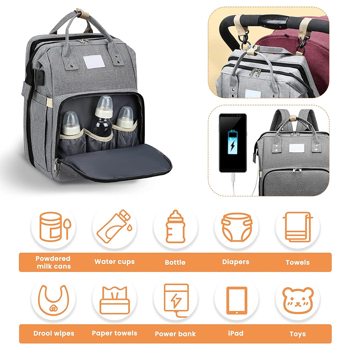 Sac à langer portatif | Berceau de voyage BabyNappy™