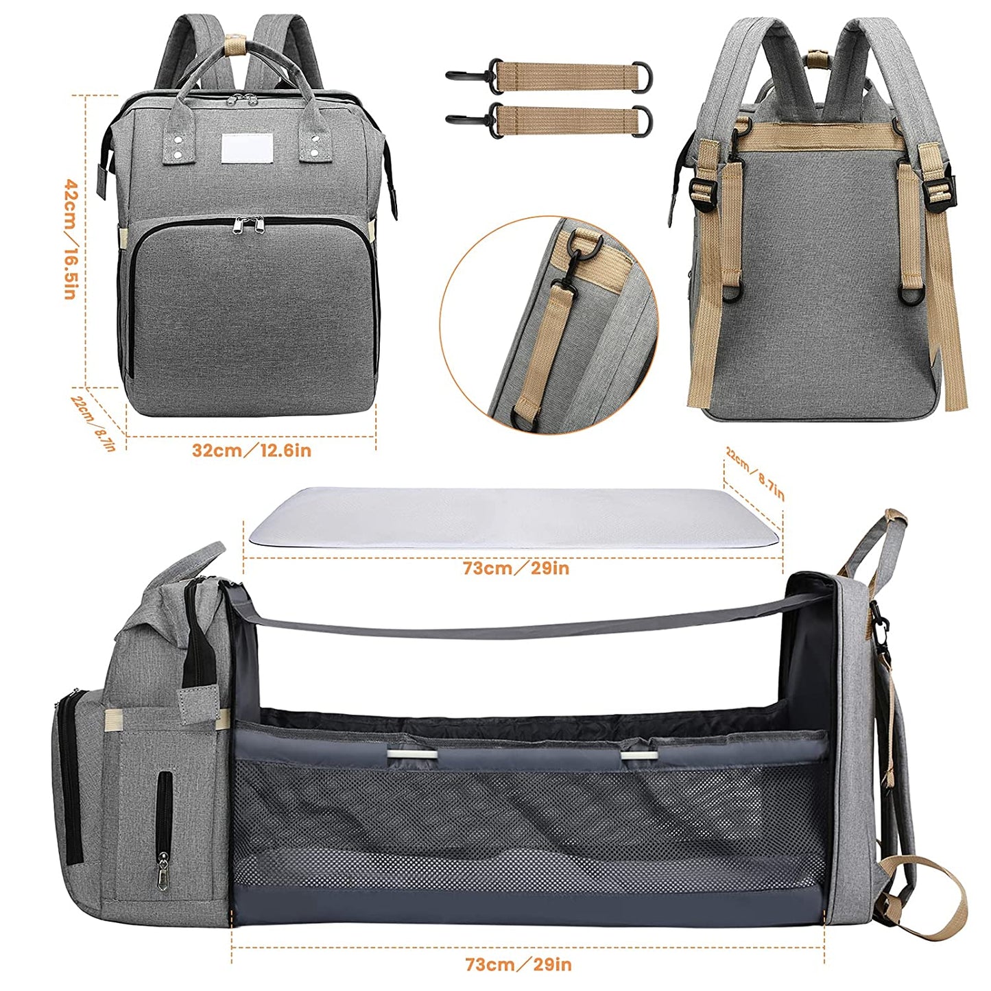 Sac à langer portatif | Berceau de voyage BabyNappy™