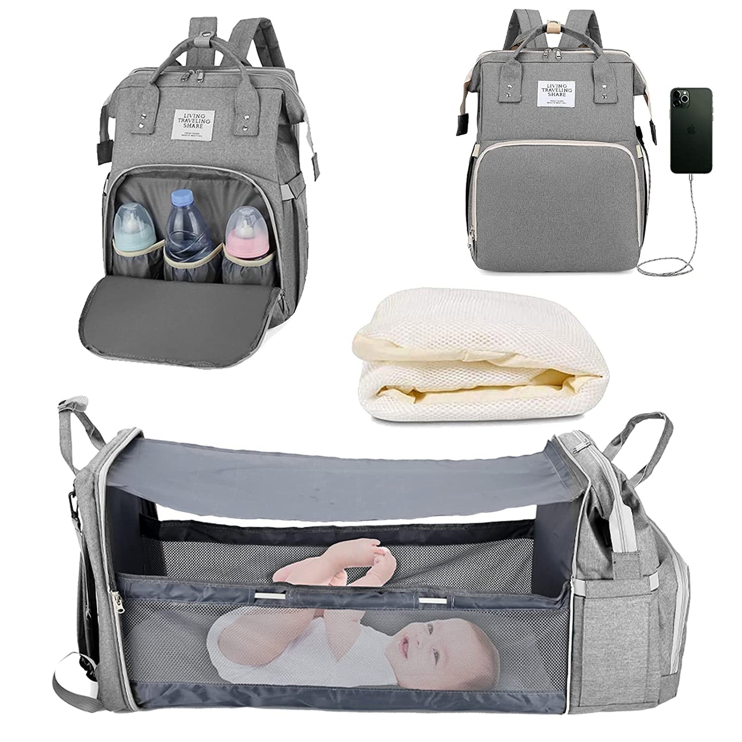 Sac à langer portatif | Berceau de voyage BabyNappy™