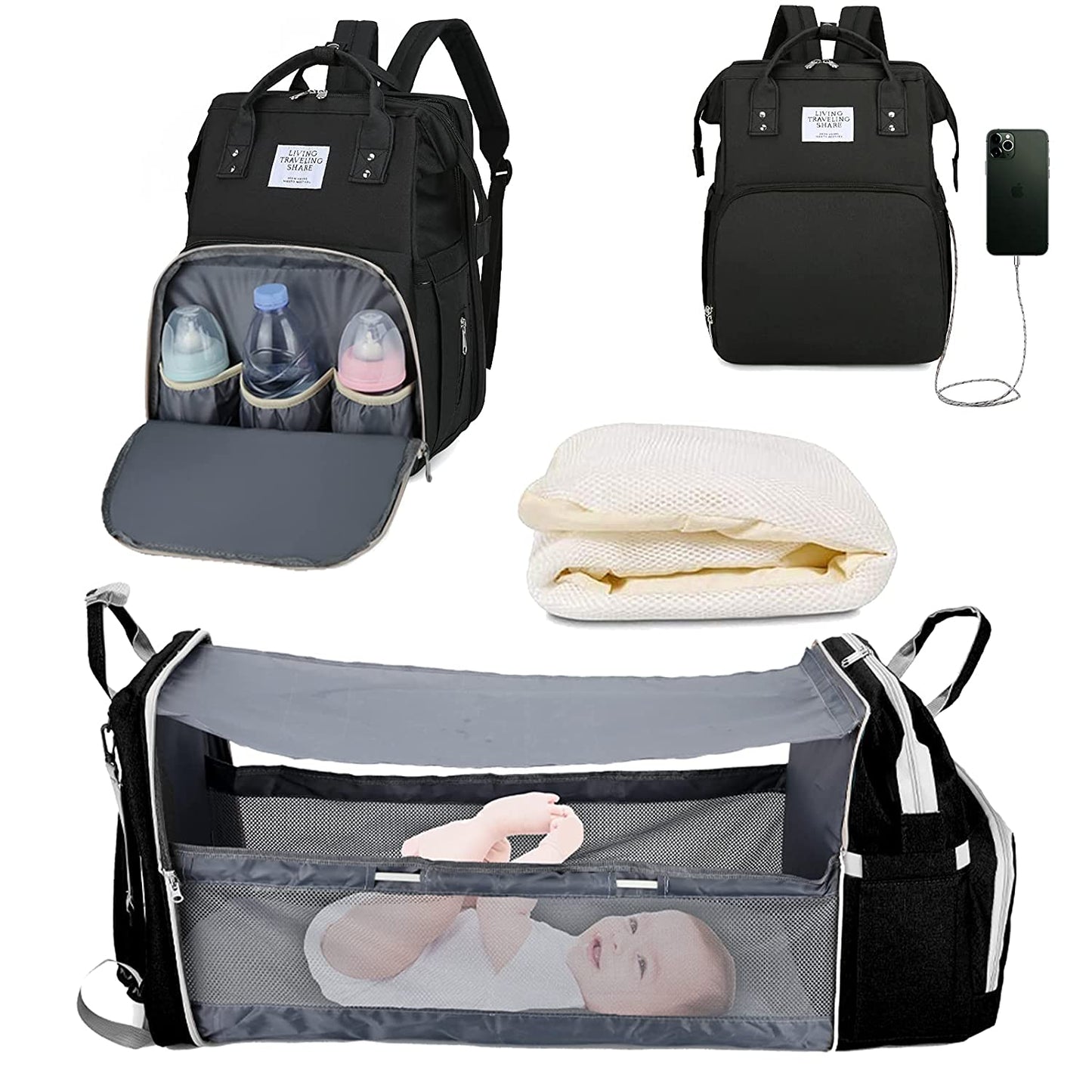 Sac à langer portatif | Berceau de voyage BabyNappy™